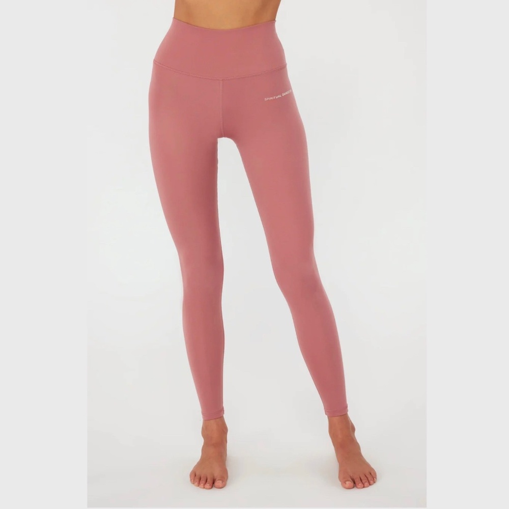 NWT Spiritual Gangster Studio Intent Eco Jersey Legging, Size M, in Cappuccino